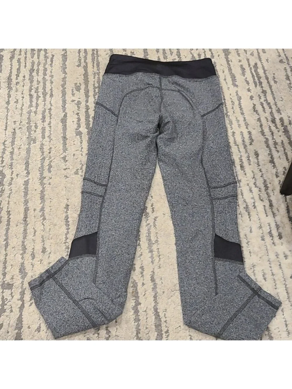 Lululemon Motivate Pant Heathered Speckled Black / Black
